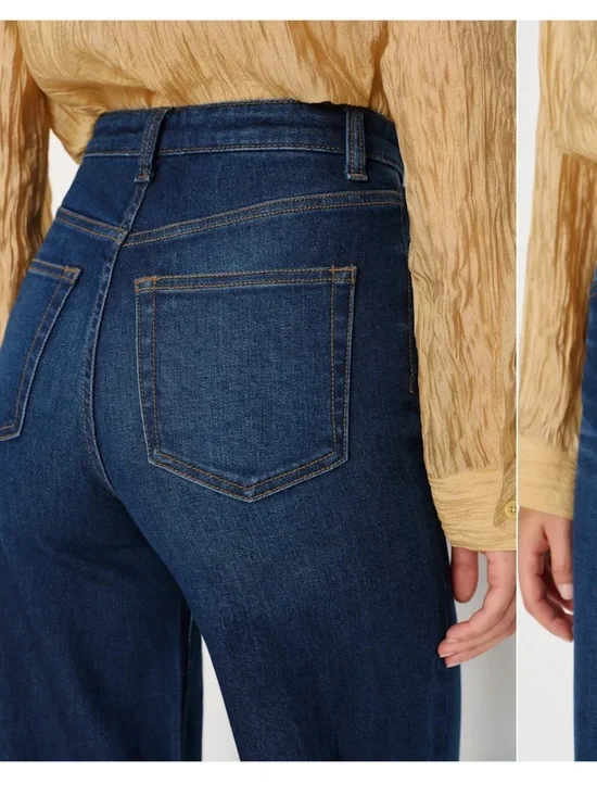 Reformation Bex Super Stretch high rise wide leg jeans 24 - Picture 2 of 5